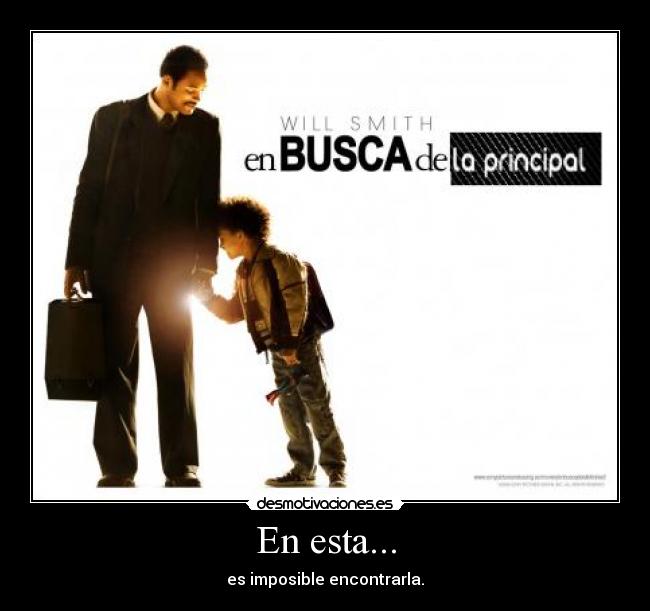 En esta... - es imposible encontrarla.