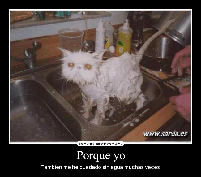 Porque yo - Tambien me he quedado sin agua muchas veces