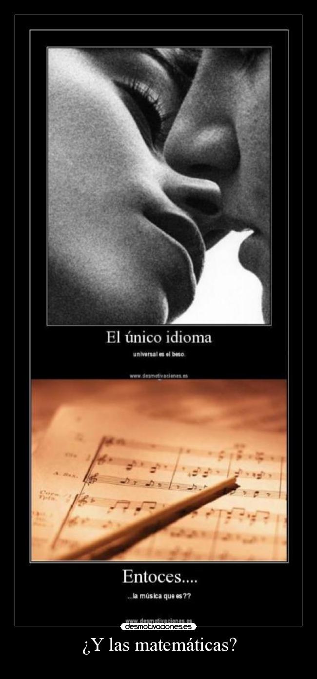 ¿Y las matemáticas? -