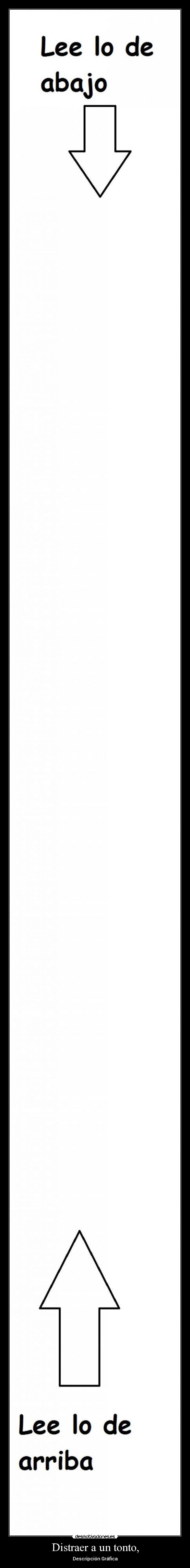 Distraer a un tonto, - Descripción Gráfica