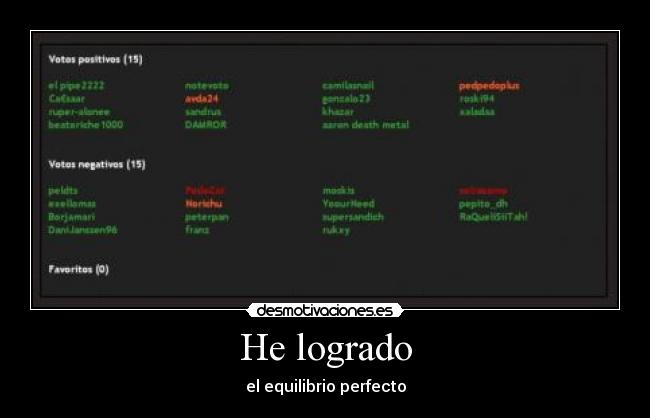 carteles equilibrio perfecto desmotivaciones