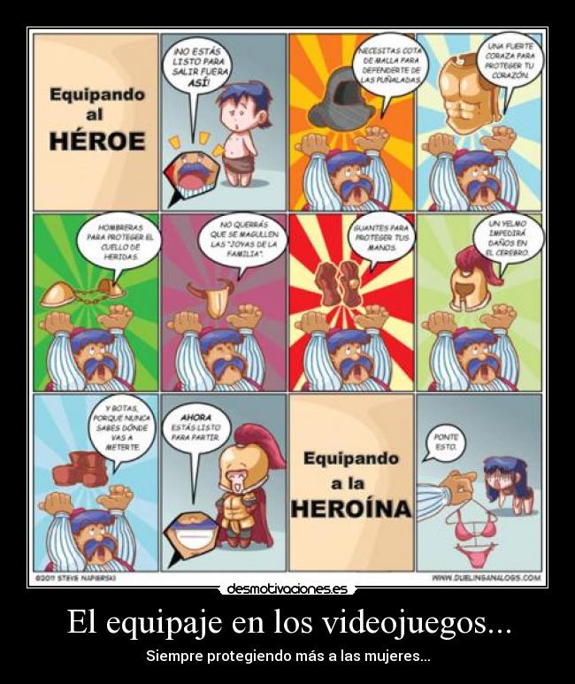 El equipaje en los videojuegos... -