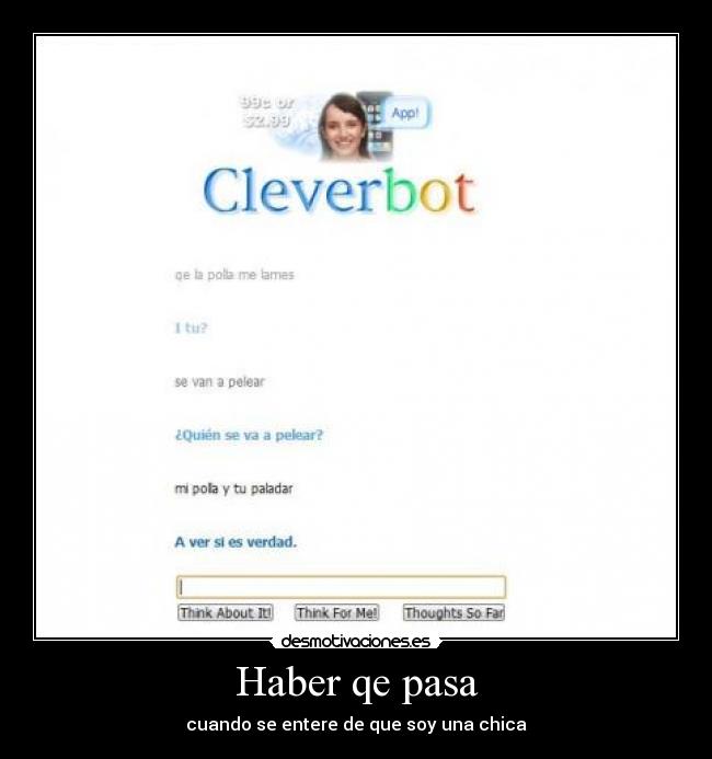 Haber qe pasa - cuando se entere de que soy una chica