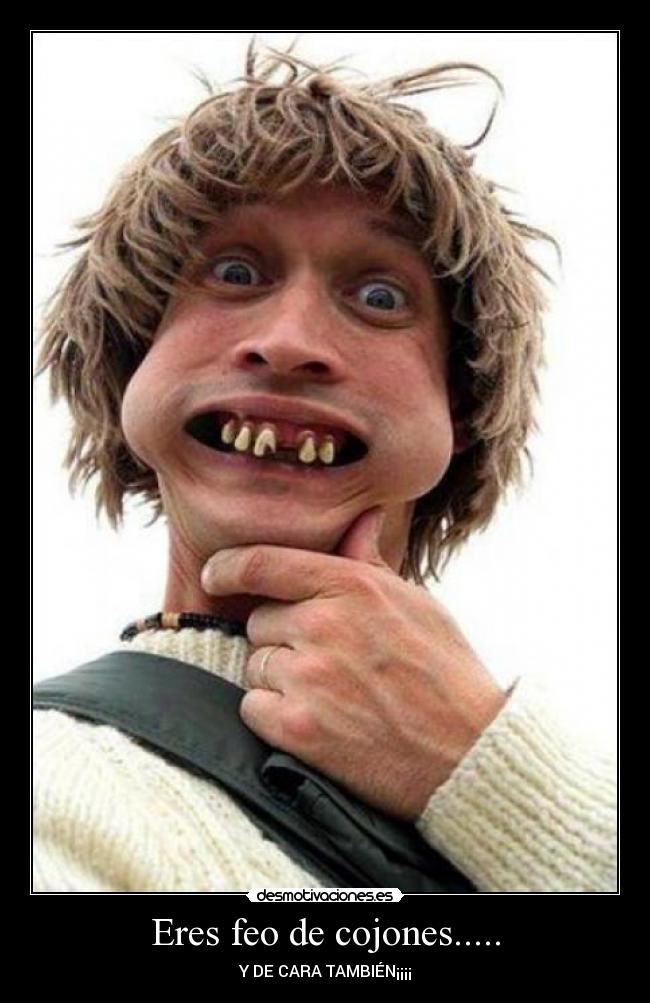 carteles feocojonesfeocara desmotivaciones