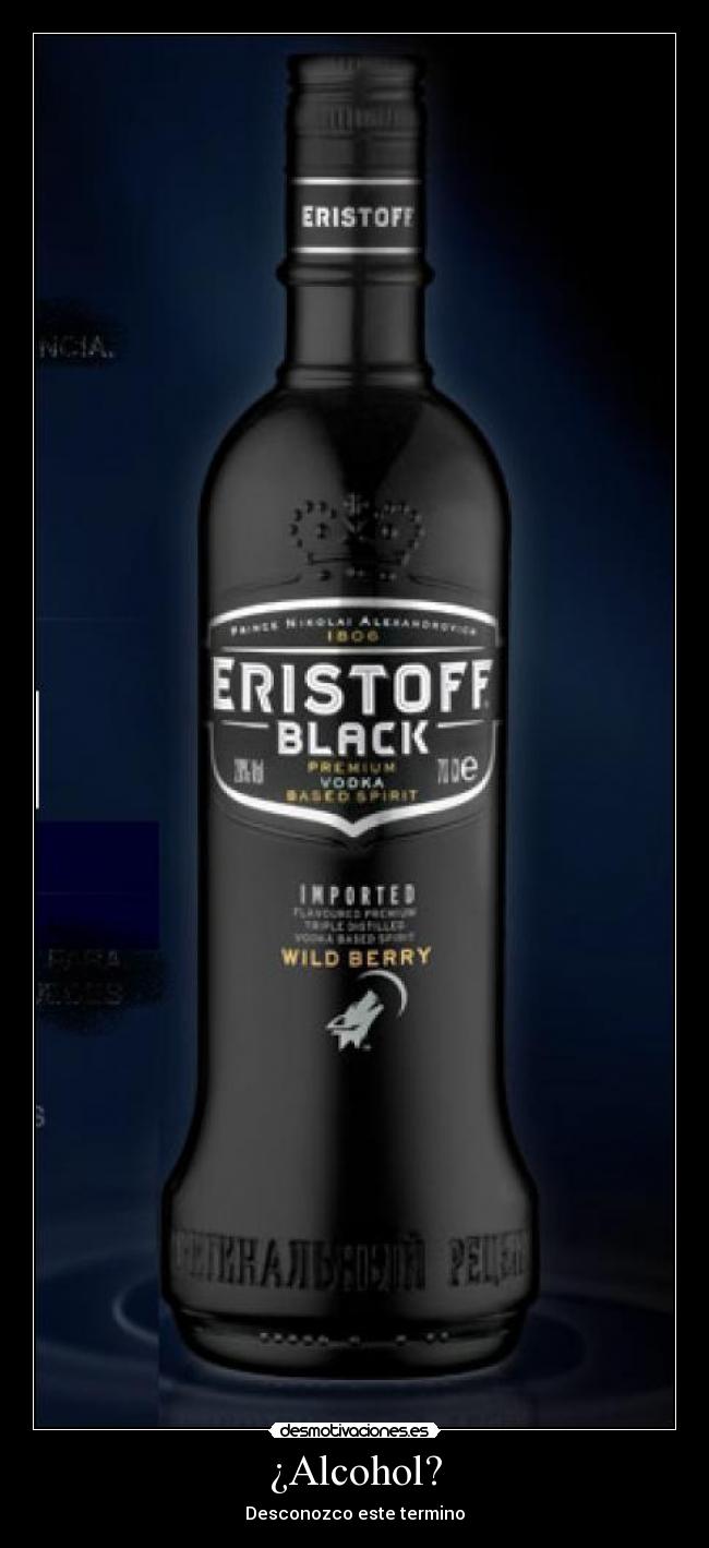 ¿Alcohol? -