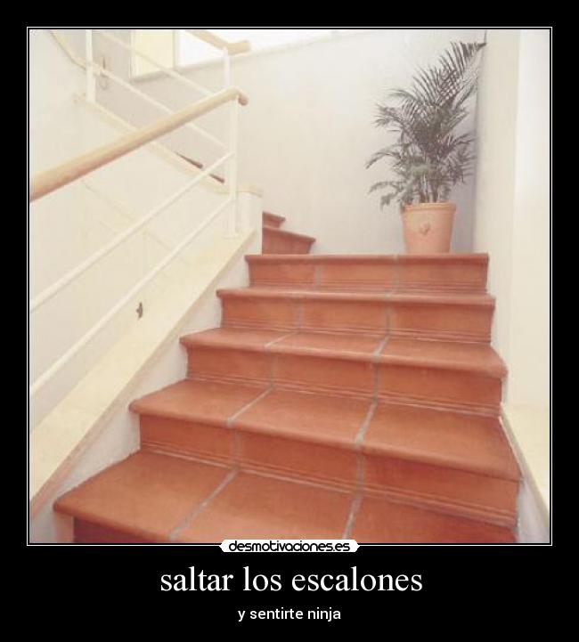 saltar los escalones - 