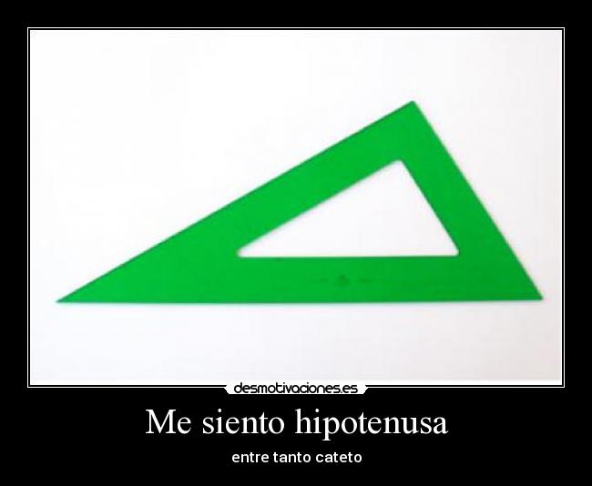 Me siento hipotenusa - 