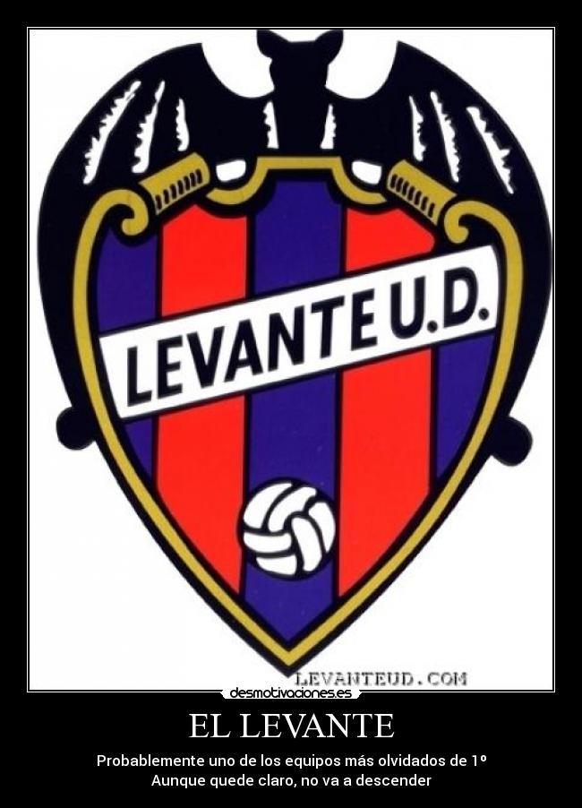 EL LEVANTE - Probablemente uno de los equipos más olvidados de 1º
Aunque quede claro, no va a descender