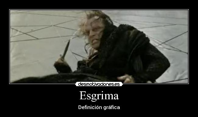 Esgrima - Definición gráfica