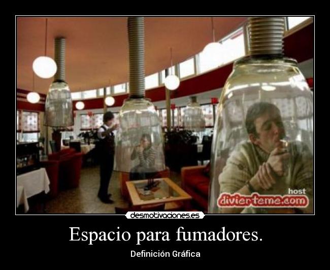 Espacio para fumadores. - 