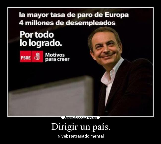 carteles zapatero nivel desmotivaciones