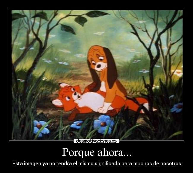 Porque ahora... - Esta imagen ya no tendra el mismo significado para muchos de nosotros