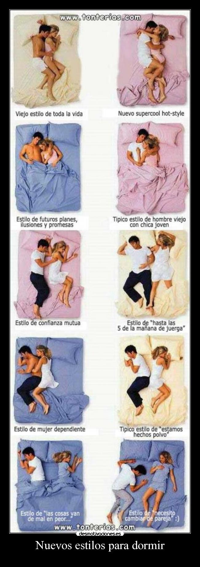 Nuevos estilos para dormir - 