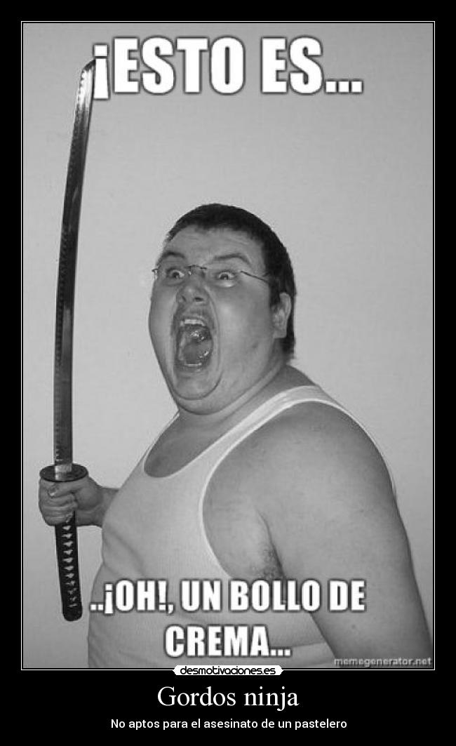 Gordos ninja - No aptos para el asesinato de un pastelero