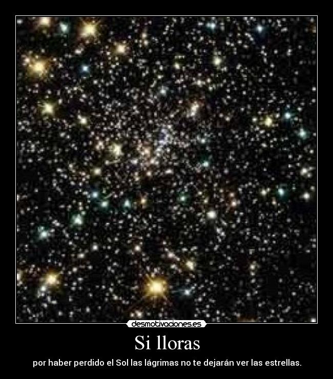 carteles estrellas lorar desmotivaciones