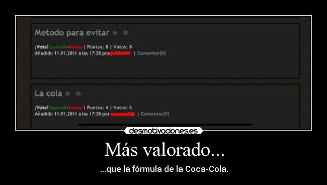 Más valorado... - ...que la fórmula de la Coca-Cola.
