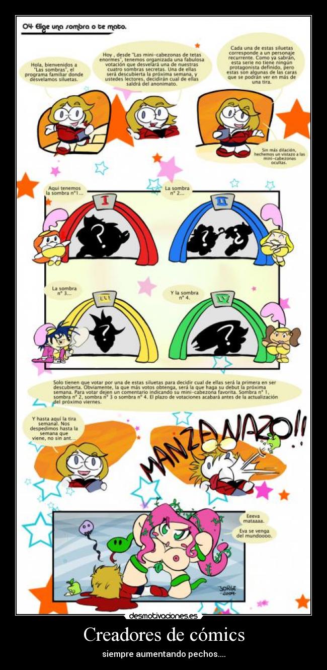 Creadores de cómics - siempre aumentando pechos....