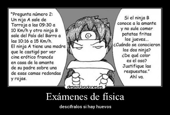 Exámenes de física -