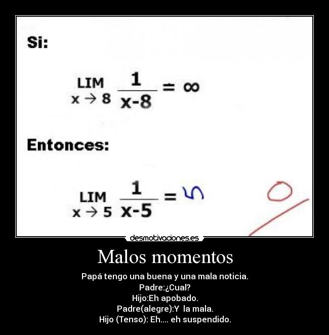 Malos momentos -