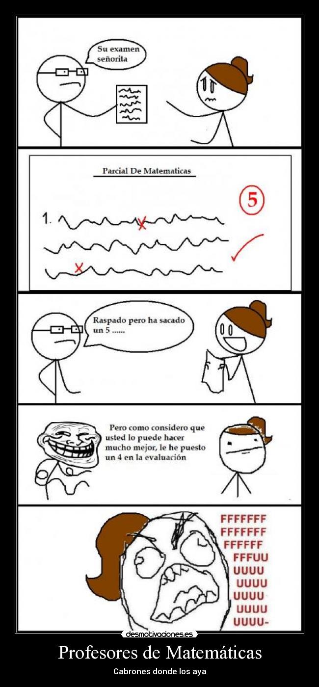 Profesores de Matemáticas - Cabrones donde los aya