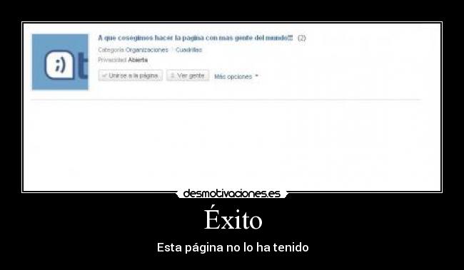 carteles exito pagina desmotivaciones