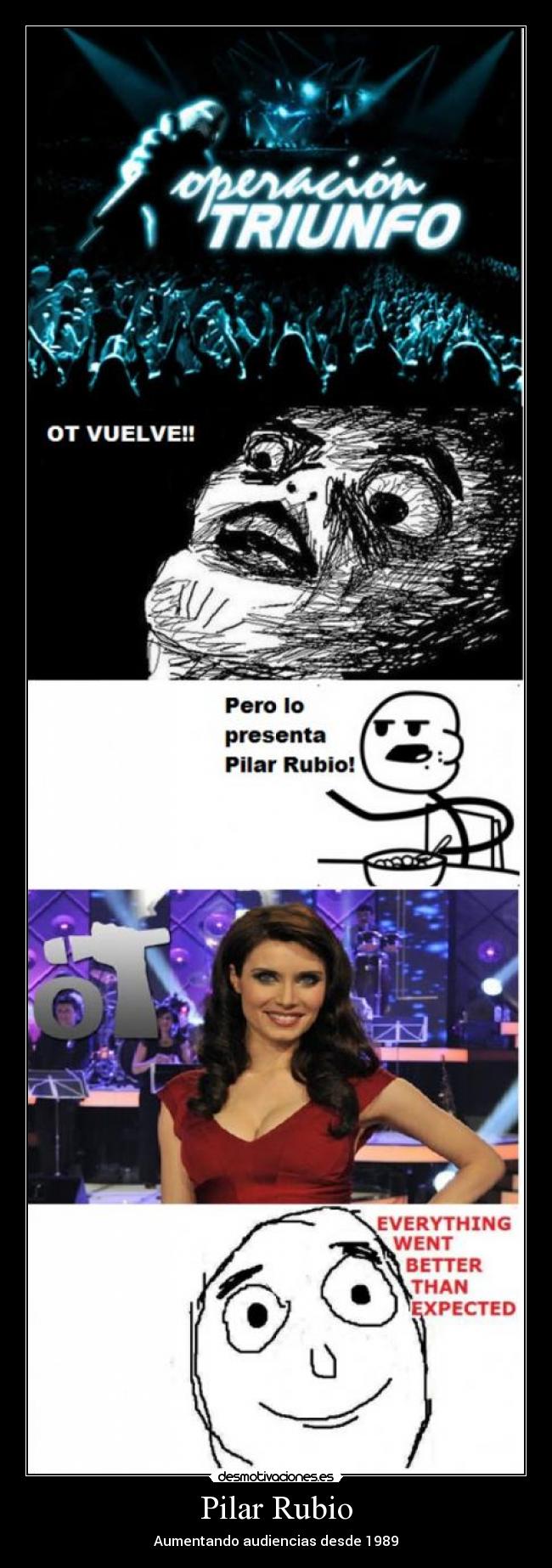 Pilar Rubio - Aumentando audiencias desde 1989