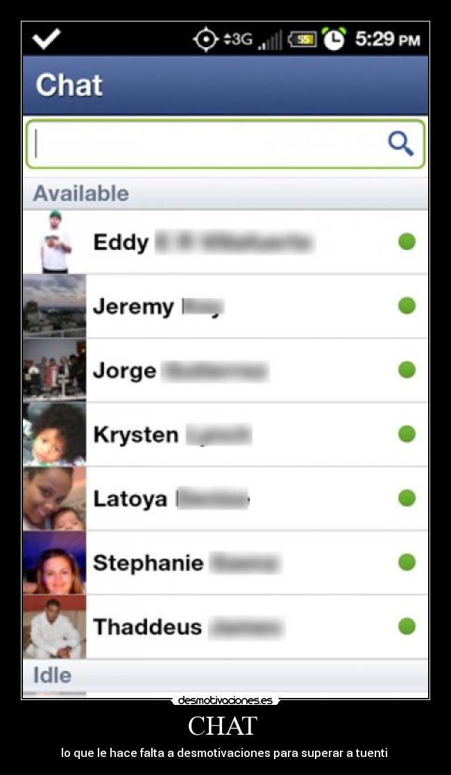CHAT  - lo que le hace falta a desmotivaciones para superar a tuenti 