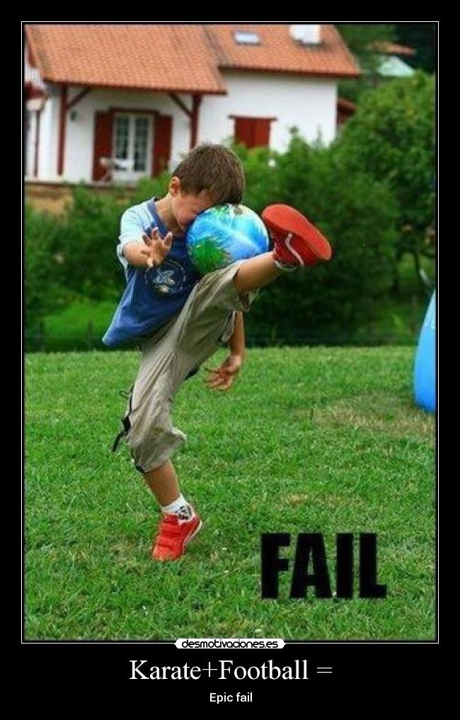 Karate+Football = - 