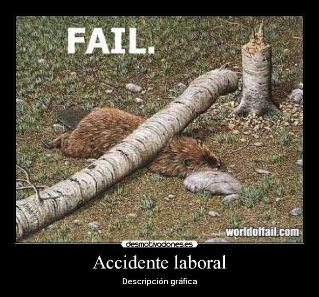Accidente laboral - Descripción gráfica