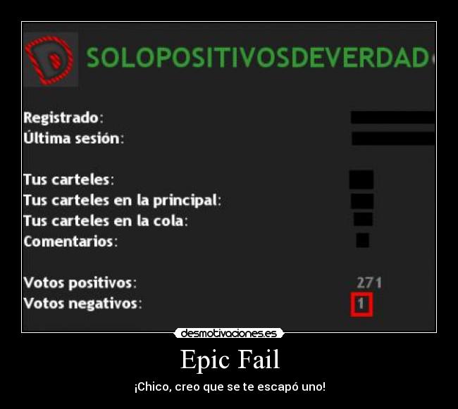 Epic Fail - ¡Chico, creo que se te escapó uno!