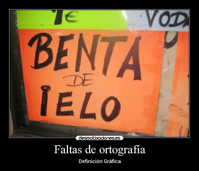 Faltas de ortografía -