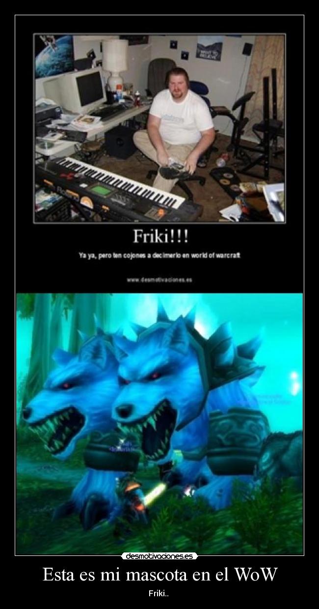 Esta es mi mascota en el WoW -