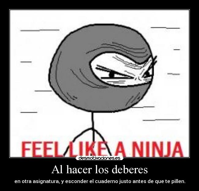 Al hacer los deberes - 