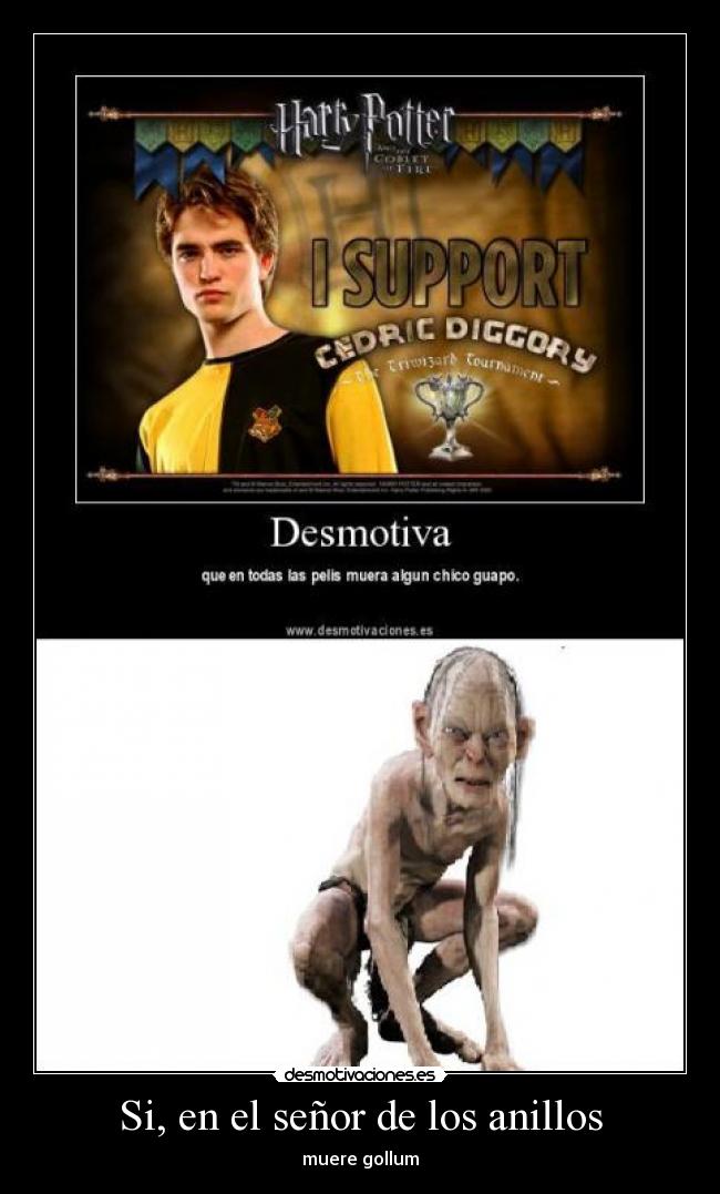 carteles gollum desmotivaciones