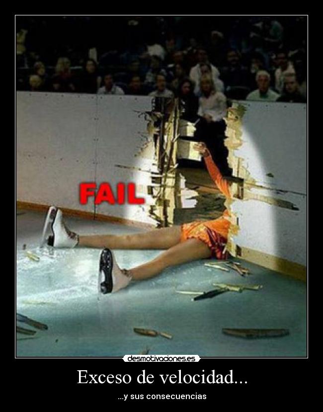 Exceso de velocidad... -