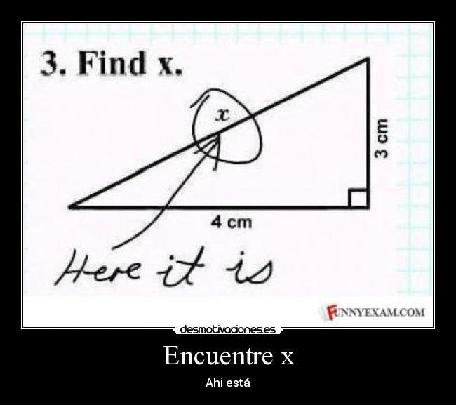 Encuentre x -