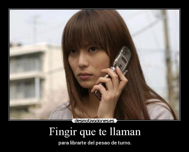 Fingir que te llaman -