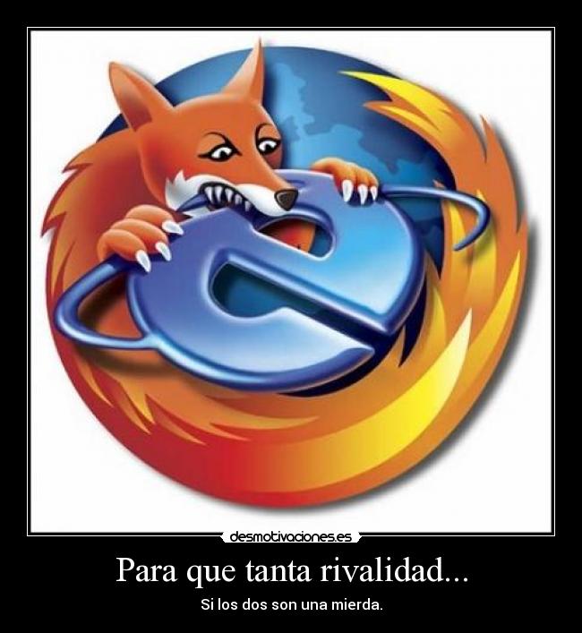 Para que tanta rivalidad... -