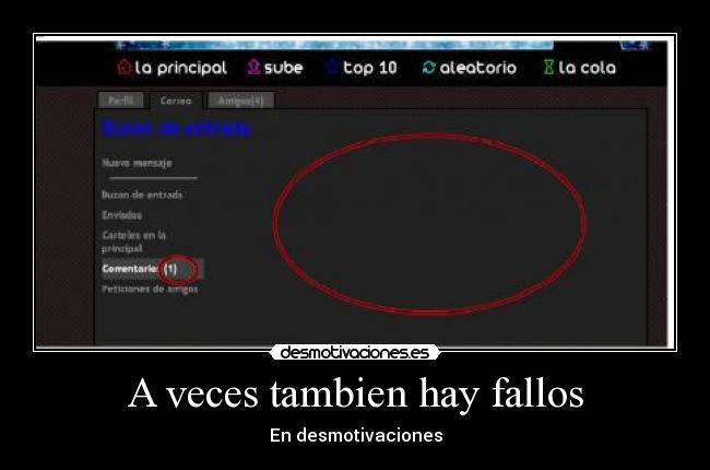 A veces tambien hay fallos -
