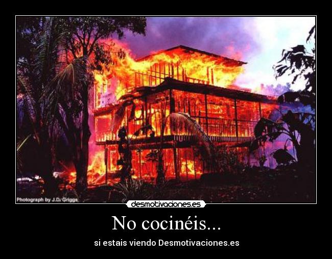 No cocinéis... -