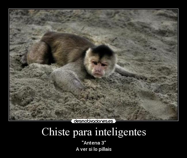 Chiste para inteligentes - Antena 3
A ver si lo pillais