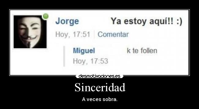 Sinceridad -
