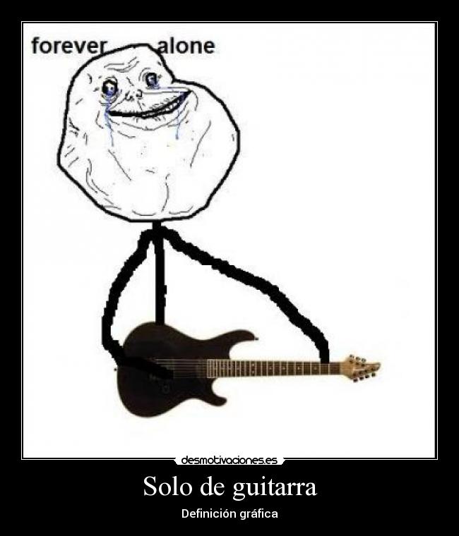 Solo de guitarra - Definición gráfica
