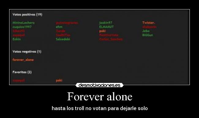 Forever alone - 