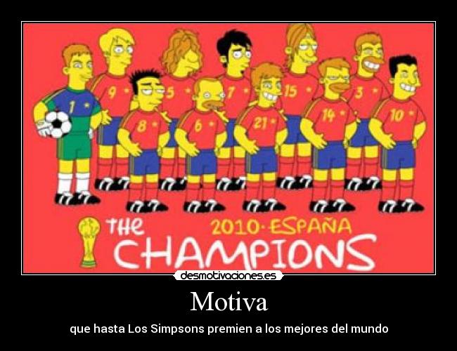 Motiva - que hasta Los Simpsons premien a los mejores del mundo