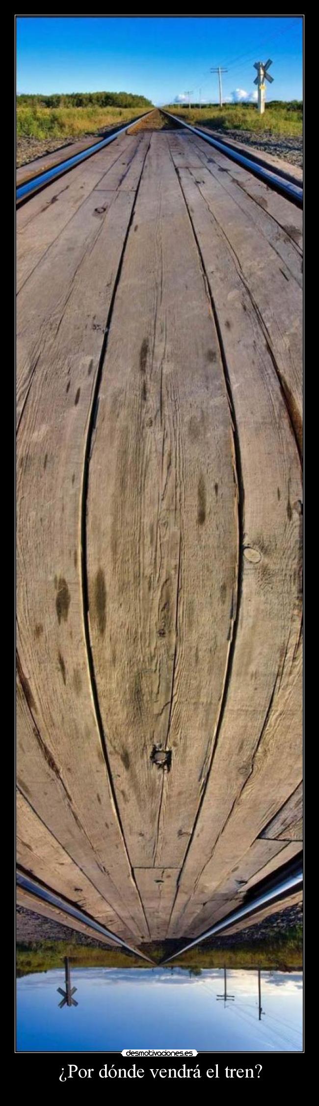 ¿Por dónde vendrá el tren? -