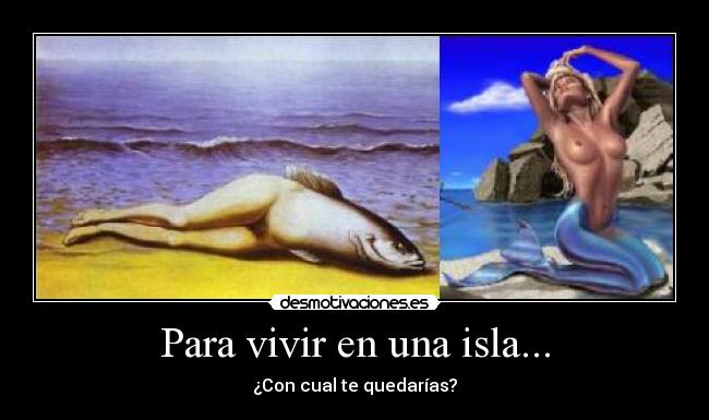 Para vivir en una isla... -
