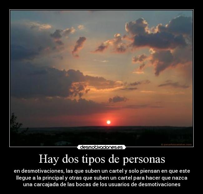 Hay dos tipos de personas - 