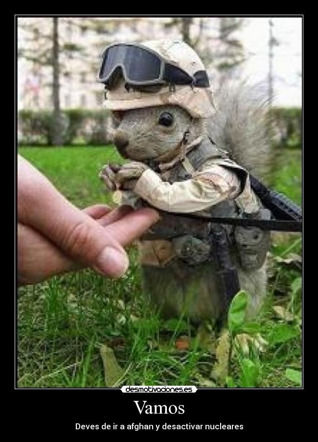 Vamos - Deves de ir a afghan y desactivar nucleares
