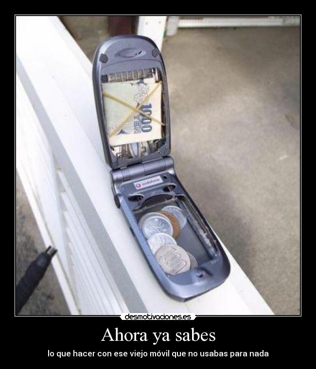 carteles movil hucha ninja desmotivaciones